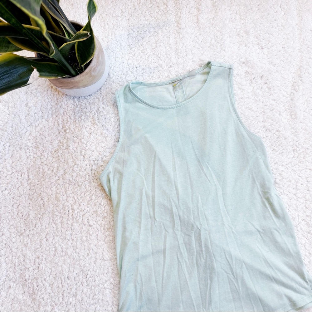 Green Zella tank top
